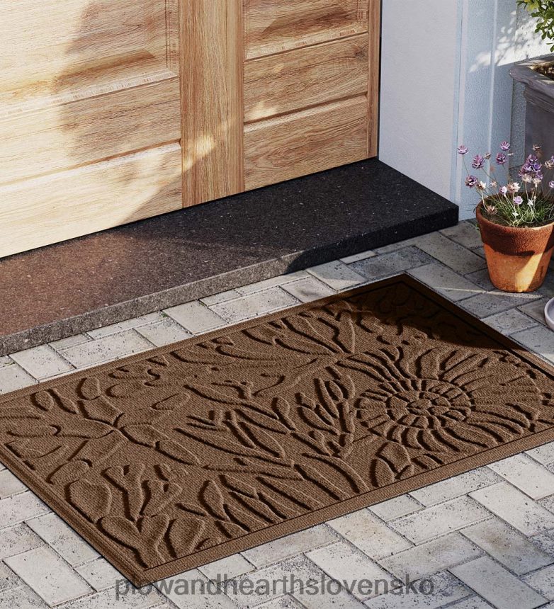 Plow & Hearth Waterhog vnútorná/vonkajšia rohožka z morského života, 2' x 3' - hnedá 6P208P1345 koberčeky a rohožky