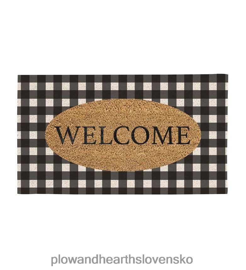 Plow & Hearth byvolí šek uvítacia podložka z kokosových vlákien 6P208P1517 koberčeky a rohožky
