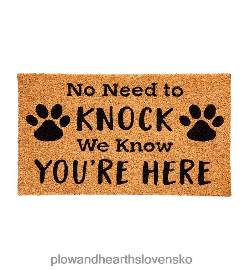 Plow & Hearth nie je potrebné klepať tlapkou z kokosovej rohože 6P208P1947 koberčeky a rohožky