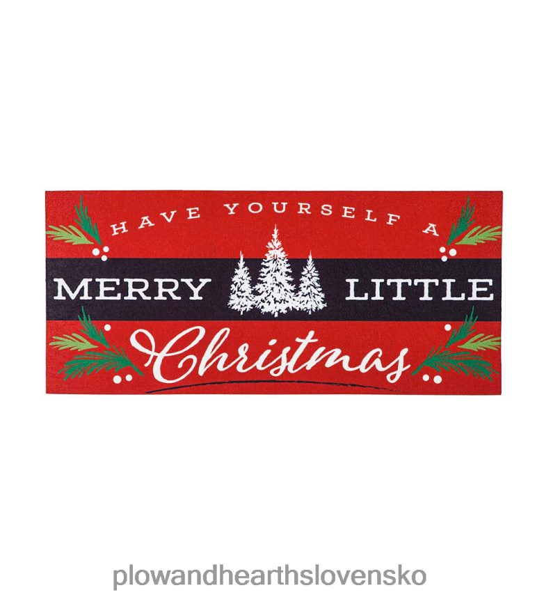 Plow & Hearth veselé vianoce sassafras switch mat 6P208P1531 koberčeky a rohožky