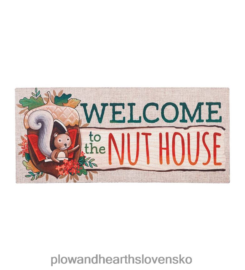 Plow & Hearth vitajte v orechovom dome sassafras switch mat 6P208P1532 koberčeky a rohožky