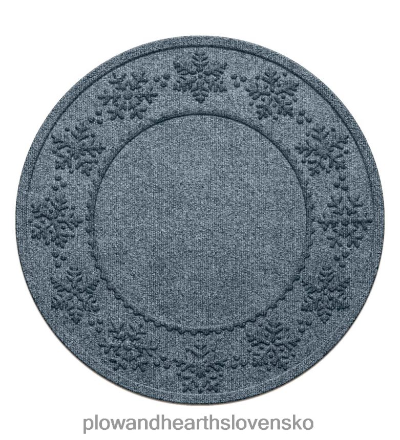 Plow & Hearth vodná podložka pod vianočný stromček odolný proti rozliatiu snehové vločky - modrá 6P208P1954 koberčeky a rohožky