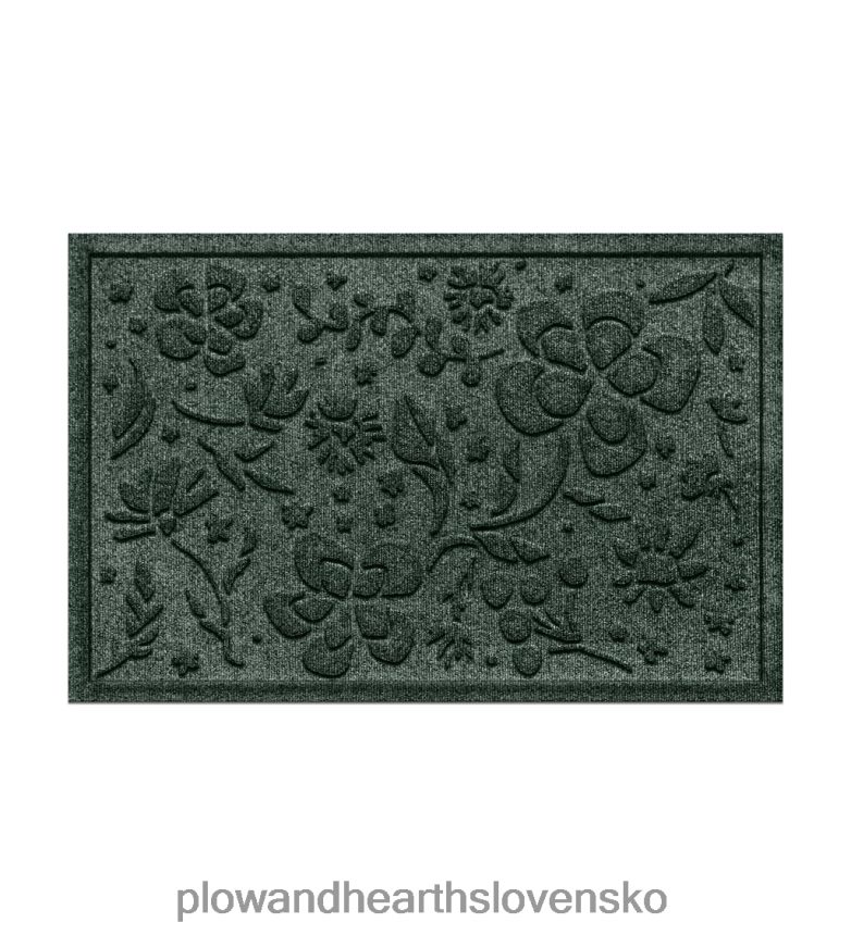 Plow & Hearth waterhog interiérová/vonkajšia kvetinová rohožka, 2' x 3' - drevené uhlie 6P208P1319 koberčeky a rohožky