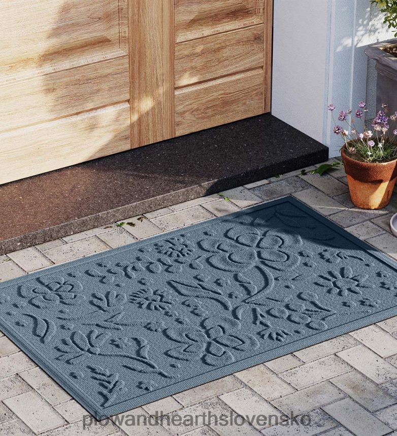 Plow & Hearth waterhog interiérová/vonkajšia kvetinová rohožka, 2' x 3' - drevené uhlie 6P208P1319 koberčeky a rohožky