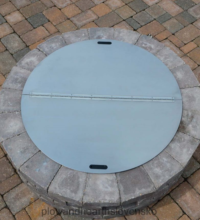 Plow & Hearth odolný okrúhly kryt ohniska z nehrdzavejúcej ocele 6P208P2832 krb