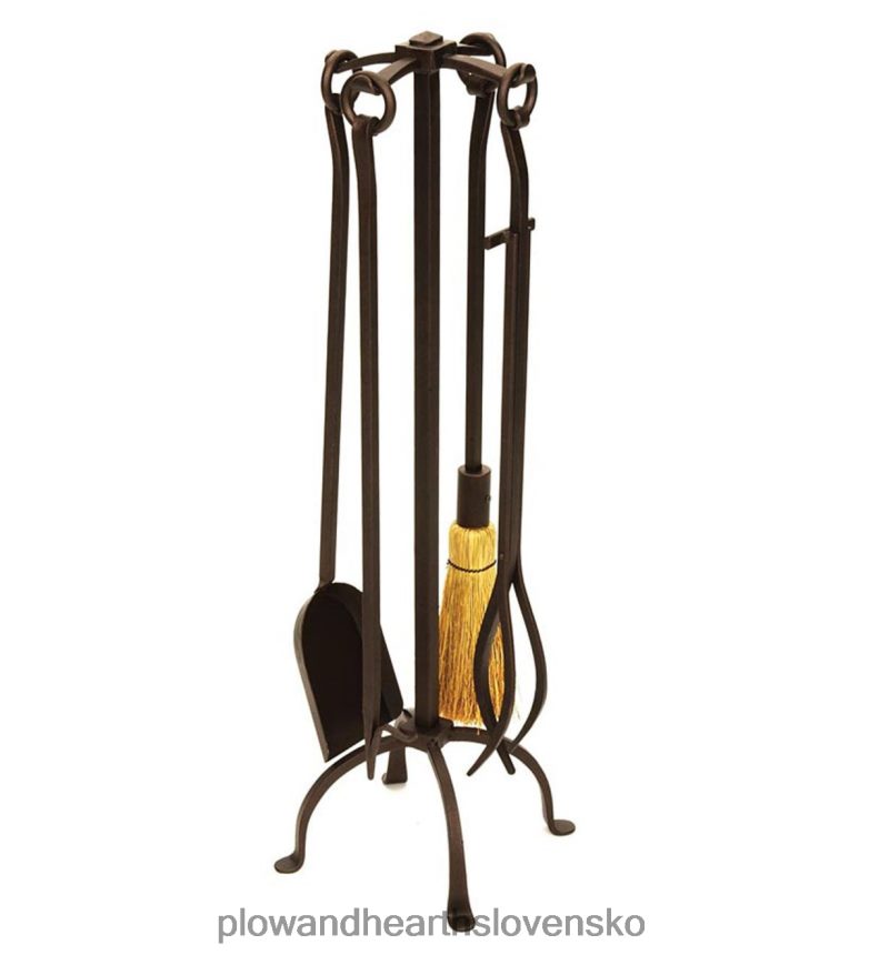 Plow & Hearth English country 4-dielna súprava krbového náradia v bronzovom prevedení - bronz 6P208P2748 krb