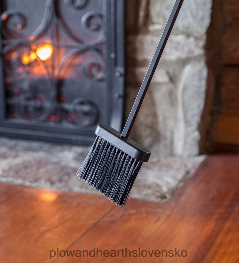 Plow & Hearth Kompaktná súprava ručne kovaného krbového náradia - čierna 6P208P2720 krb