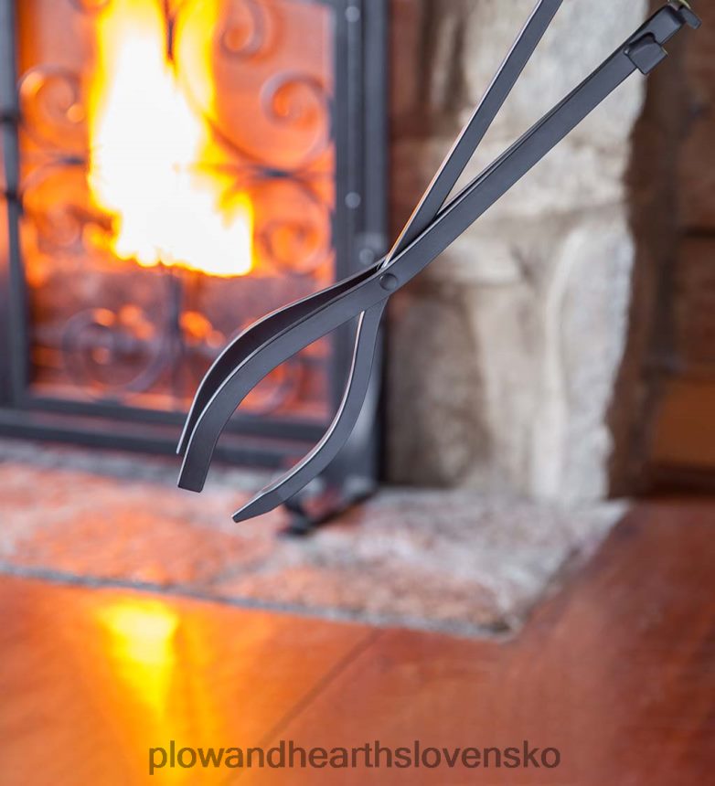 Plow & Hearth Kompaktná súprava ručne kovaného krbového náradia - čierna 6P208P2720 krb
