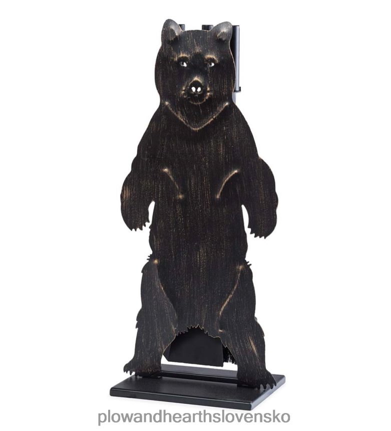 Plow & Hearth Súprava náradia na krb s horským medveďom shenandoah 6P208P2744 krb