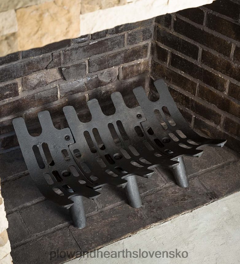 Plow & Hearth liatinový hlboký krbový rošt 6P208P2814 krb