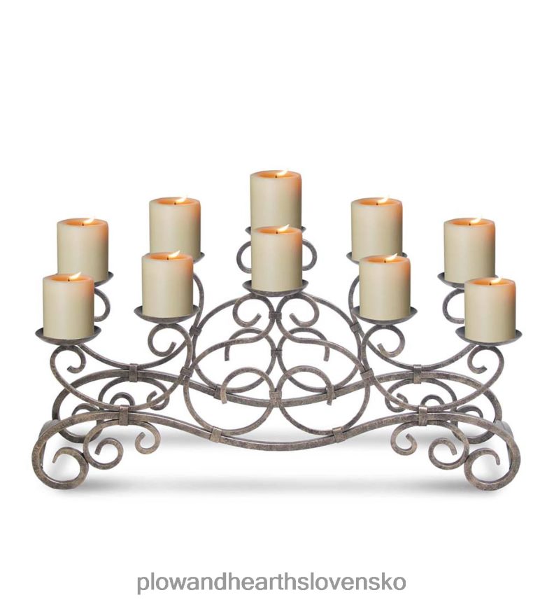 Plow & Hearth Brighton krbový svietnik - bronz 6P208P2860 krb