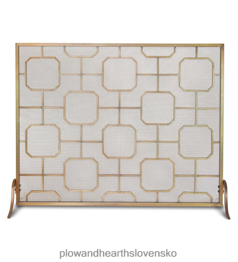 Plow & Hearth jednopanelová krbová zástena madison - mosadz 6P208P2895 krb