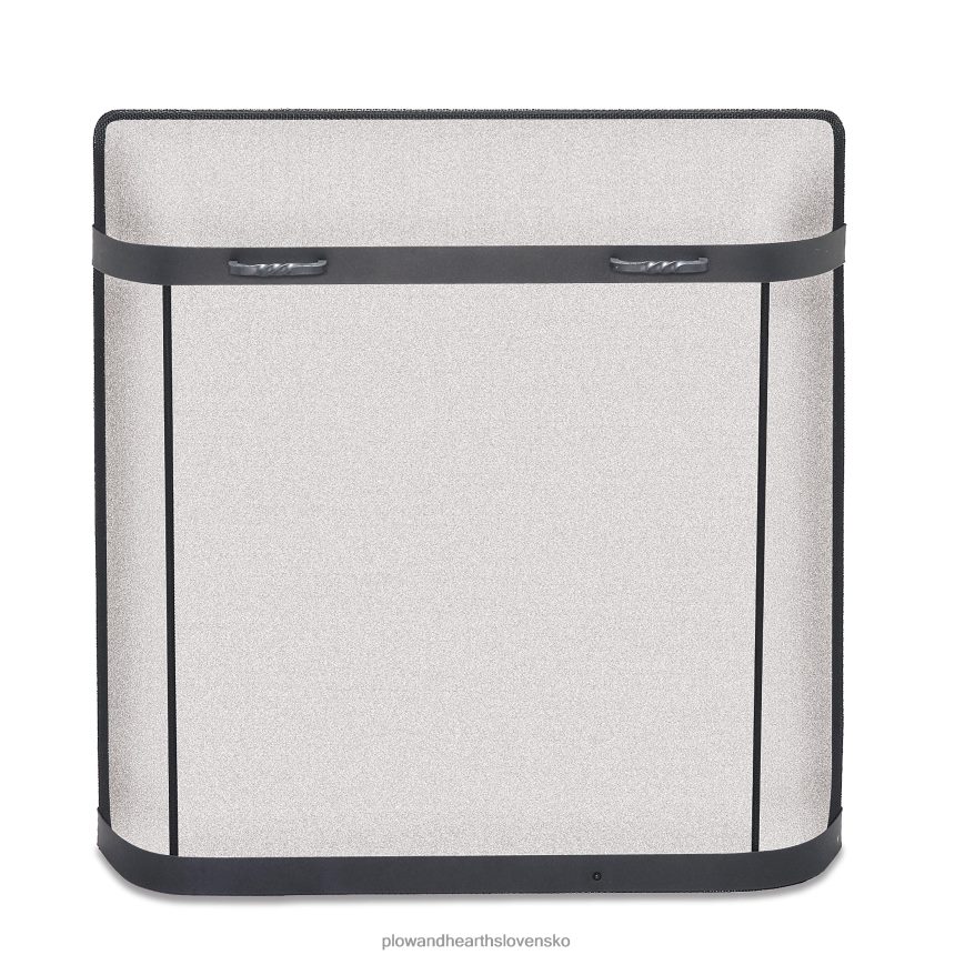 Plow & Hearth malý chránič proti iskrám zo série na mieru - 1 000 až 1 500 štvorcových palcov - čierny 6P208P2920 krb