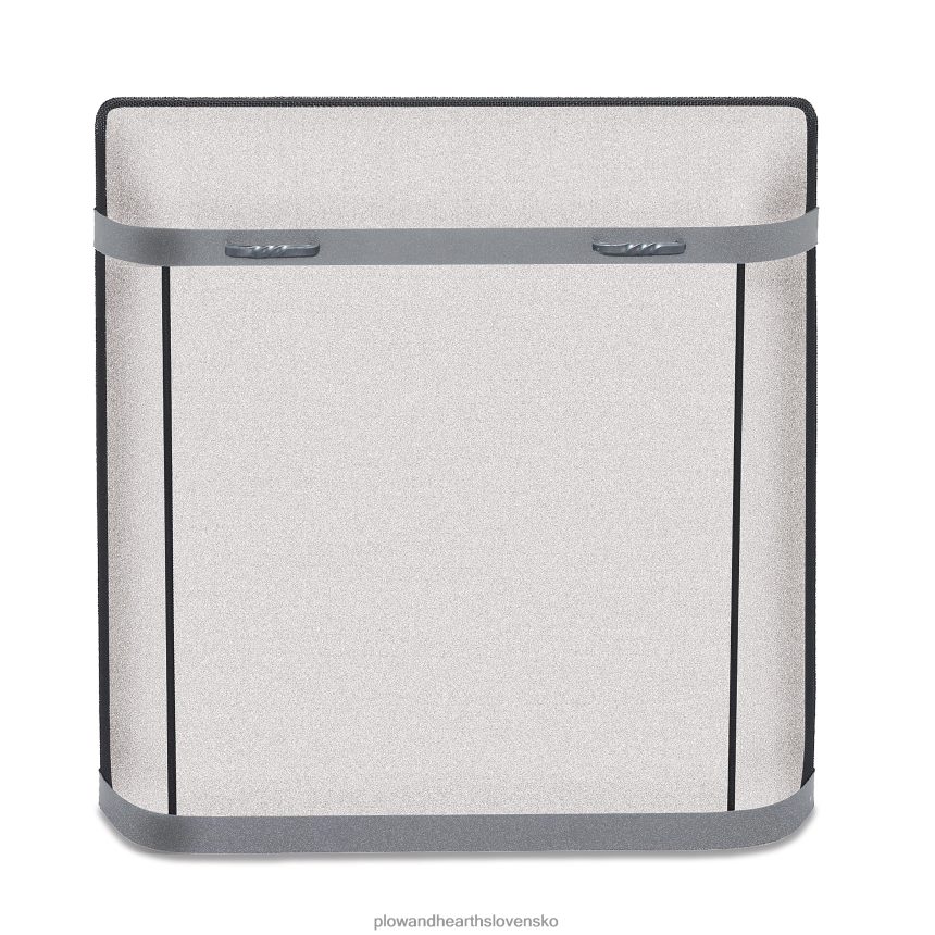 Plow & Hearth malý chránič proti iskrám zo série na mieru - 1 000 až 1 500 štvorcových palcov - čierny 6P208P2920 krb