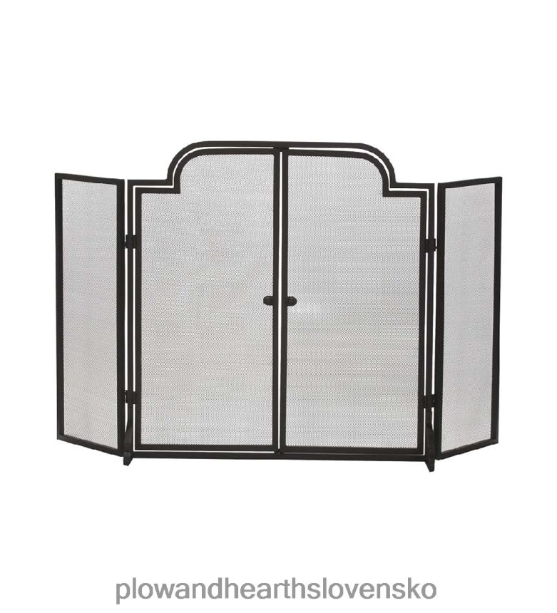 Plow & Hearth trojdielna oblúková protipožiarna clona s dverami 6P208P2910 krb