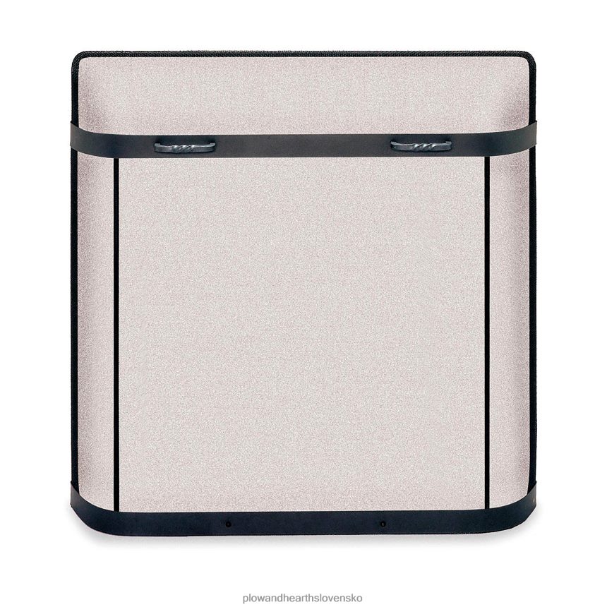 Plow & Hearth veľký ochranný kryt proti iskrám zo série na mieru - 2 301 až 2 650 palcov štvorcových - čierny 6P208P2929 krb