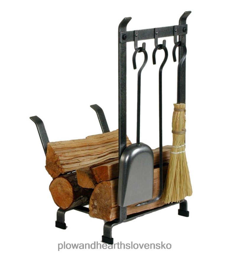 Plow & Hearth domáca polienka z tepanej ocele americkej výroby so sadou 3 krbových náradí 6P208P2736 príslušenstvo