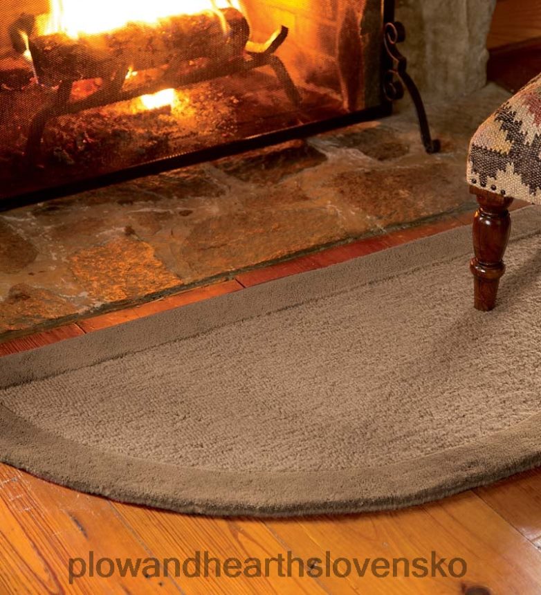 Plow & Hearth madridský pásový polkruhový koberec, 2' x 4' - bobuľový 6P208P2802 príslušenstvo