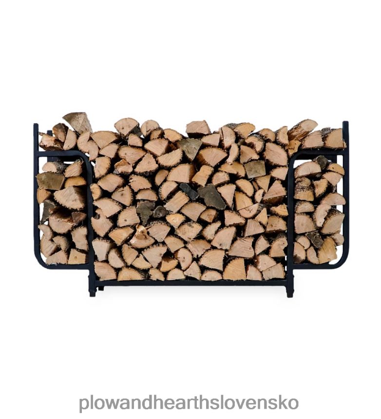 Plow & Hearth dvorový stojan na palivové drevo s krytom - čierny 6P208P2851 príslušenstvo