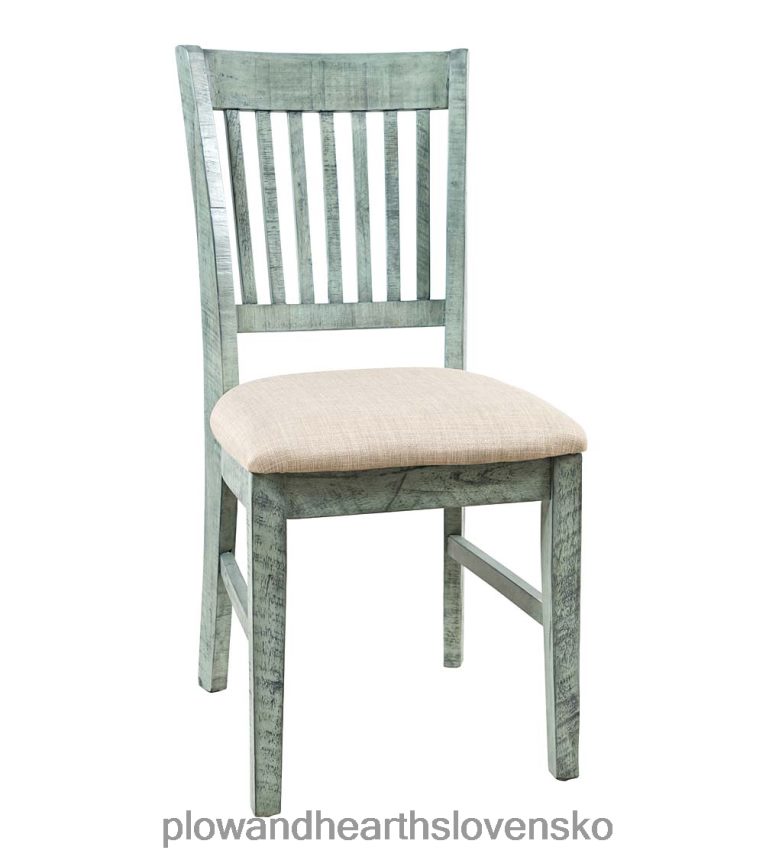 Plow & Hearth chelsea slatted back chair - scrimshaw whitewash 6P208P2104 nábytok