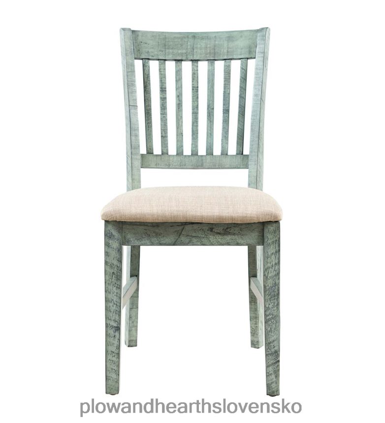 Plow & Hearth chelsea slatted back chair - scrimshaw whitewash 6P208P2104 nábytok