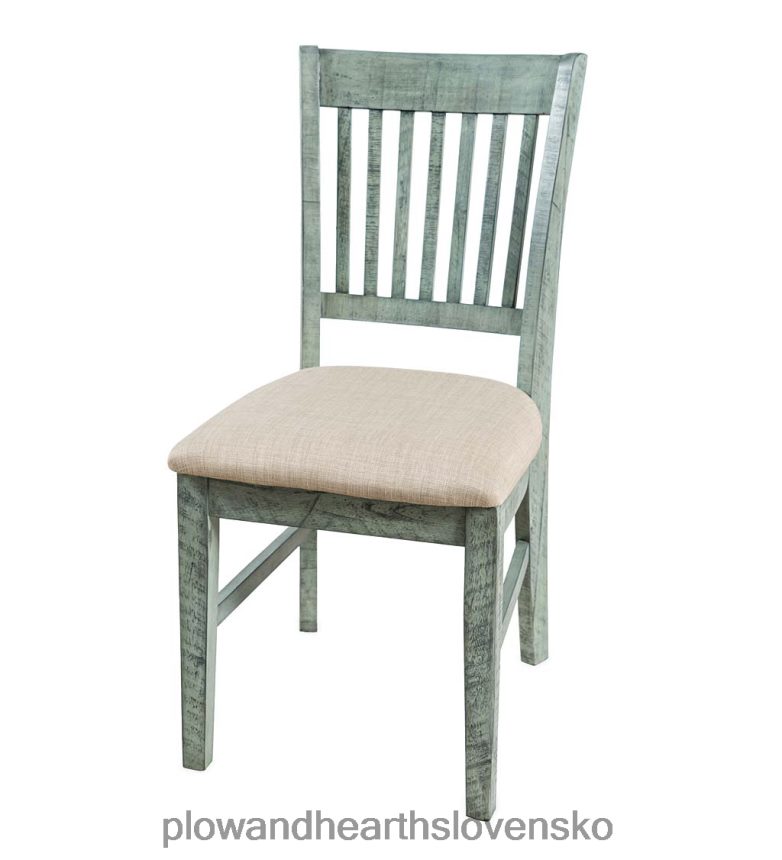 Plow & Hearth chelsea slatted back chair - scrimshaw whitewash 6P208P2104 nábytok