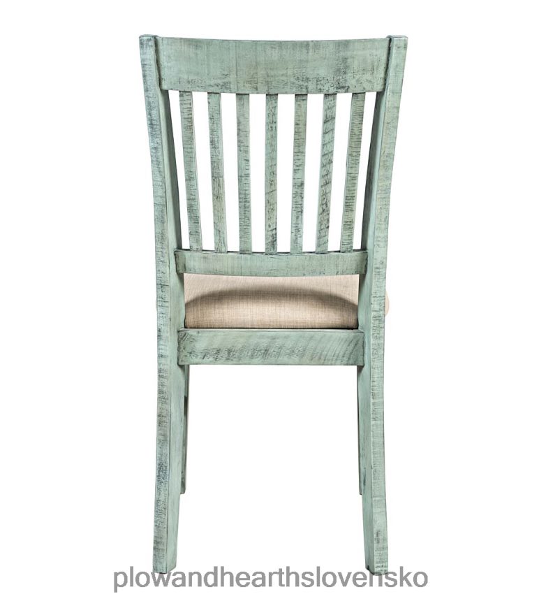 Plow & Hearth chelsea slatted back chair - scrimshaw whitewash 6P208P2104 nábytok