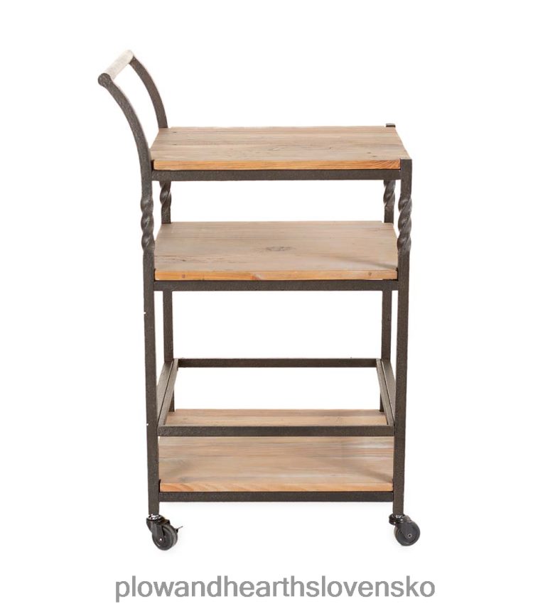 Plow & Hearth hlboký riečny kuchynský vozík na kolieskach 6P208P2102 nábytok