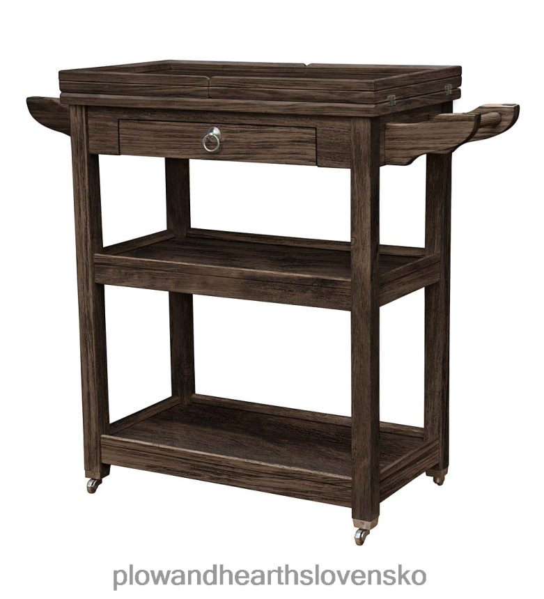 Plow & Hearth laurel ridge farmhouse collection shelby bar keep - kakao 6P208P2101 nábytok