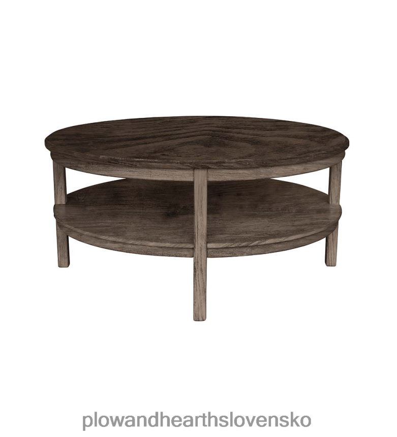 Plow & Hearth laurel ridge farmhouse collection holden round table - kakao 6P208P2112 nábytok