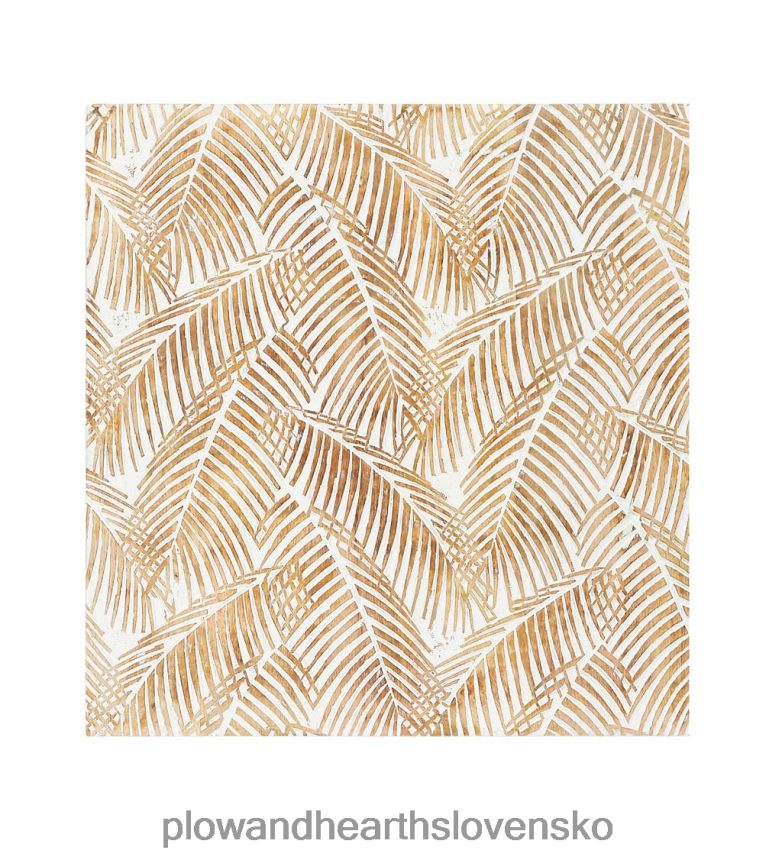 Plow & Hearth dvojpanelové biele umývané tropické nástenné umenie 6P208P2133 nábytok