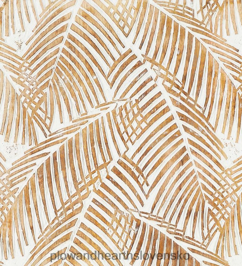 Plow & Hearth dvojpanelové biele umývané tropické nástenné umenie 6P208P2133 nábytok