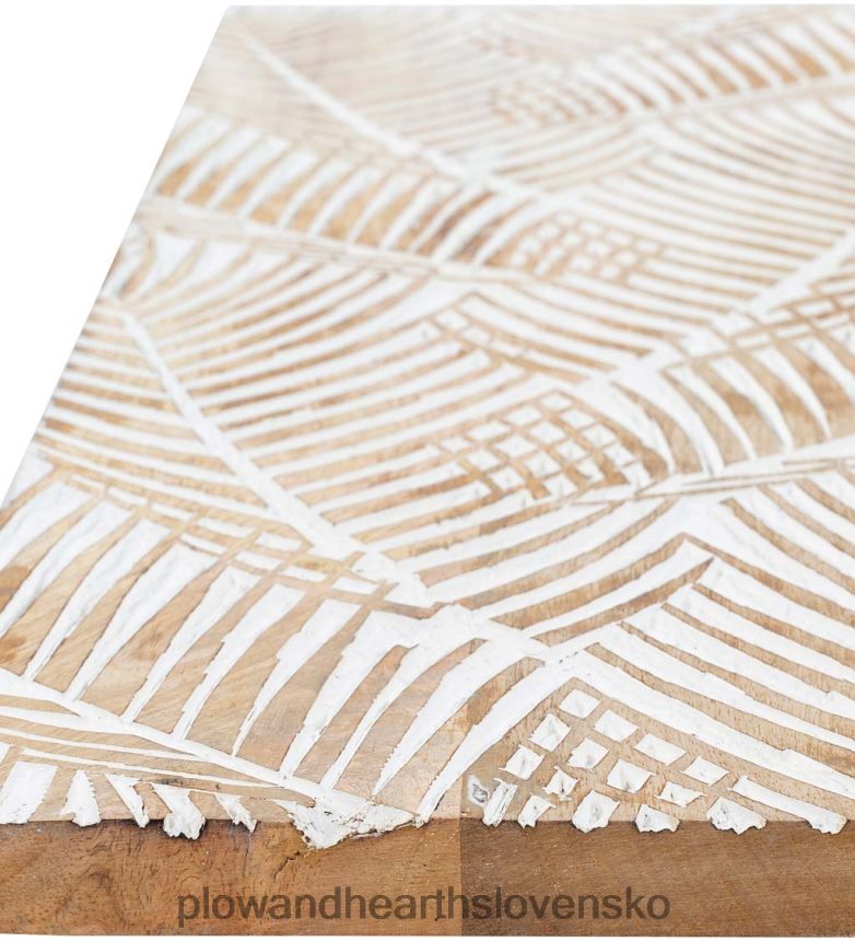 Plow & Hearth dvojpanelové biele umývané tropické nástenné umenie 6P208P2133 nábytok