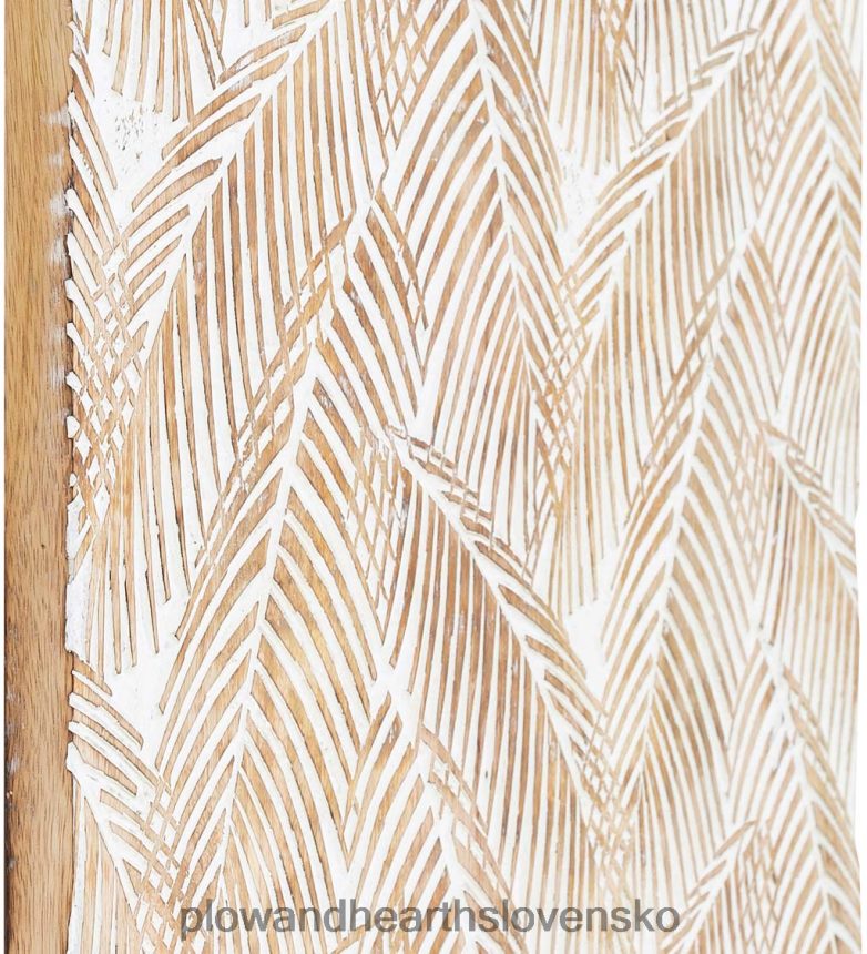 Plow & Hearth dvojpanelové biele umývané tropické nástenné umenie 6P208P2133 nábytok