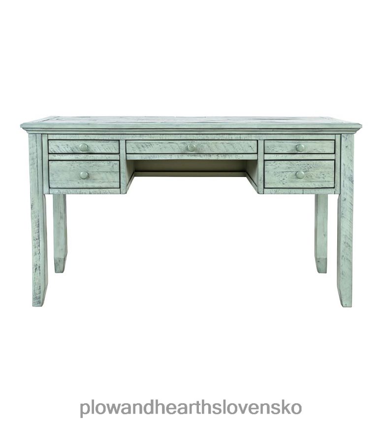 Plow & Hearth chelsea power station stôl s usb portami a zásuvkami - scrimshaw whitewash 6P208P2121 nábytok