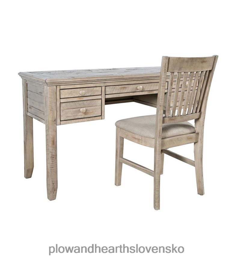 Plow & Hearth chelsea power station stôl s usb portami a zásuvkami - scrimshaw whitewash 6P208P2121 nábytok