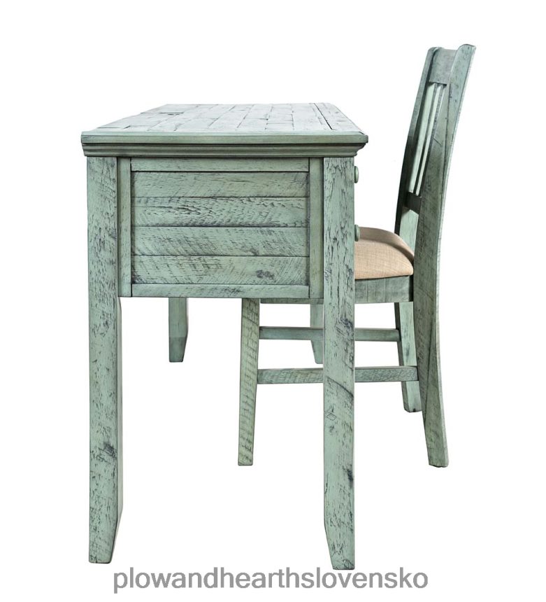 Plow & Hearth chelsea power station stôl s usb portami a zásuvkami - scrimshaw whitewash 6P208P2121 nábytok