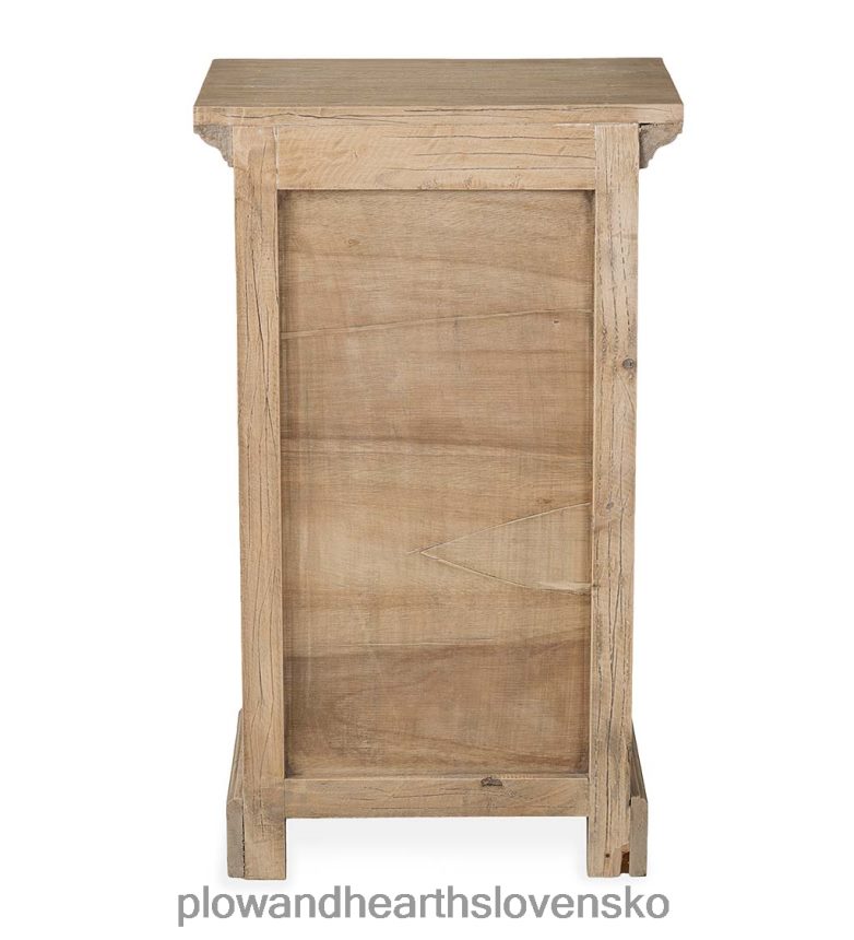 Plow & Hearth promenádny príručný stolík z kaučukovníka s dvierkami 6P208P2009 nábytok