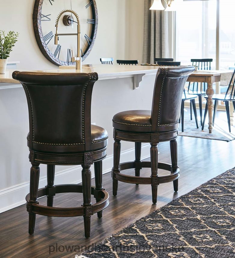 Plow & Hearth Chapman highback otočné sedadlo a pultové stoličky 6P208P2048 nábytok