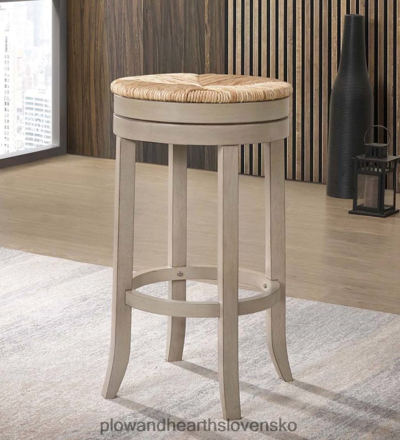 Plow & Hearth Otočná barová stolička s okrúhlym sedadlom 30