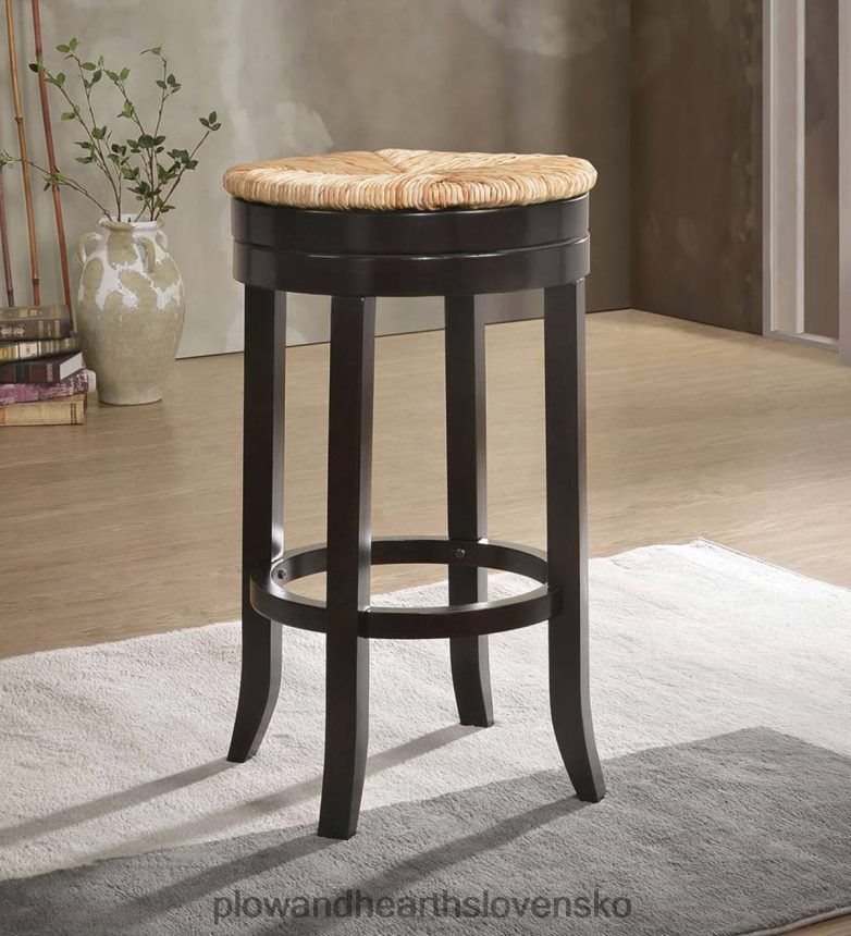 Plow & Hearth Otočná barová stolička s okrúhlym sedadlom 30