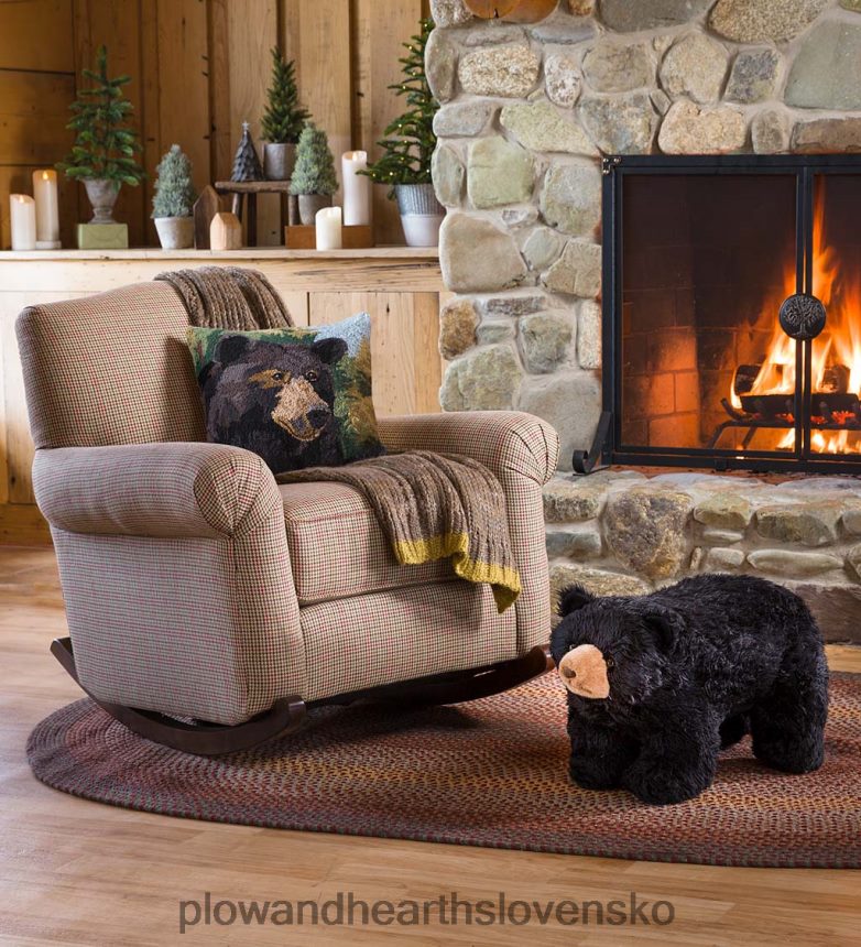 Plow & Hearth podnožka čierneho medveďa 6P208P2094 nábytok