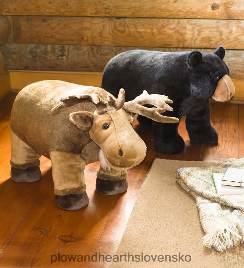 Plow & Hearth podnožka čierneho medveďa 6P208P2094 nábytok