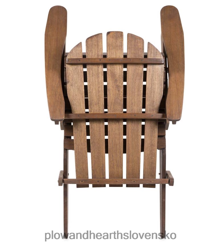 Plow & Hearth Stolička adirondack z eukalyptového dreva - prírodné moridlo 6P208P3237 nábytok
