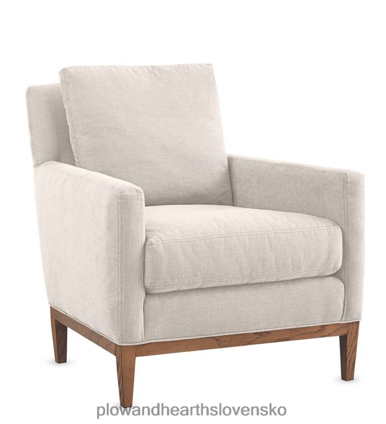 Plow & Hearth ekologicky šetrné ručne čalúnené štúdiové kreslo vyrobené v USA - bruselské plátno 6P208P2033 nábytok