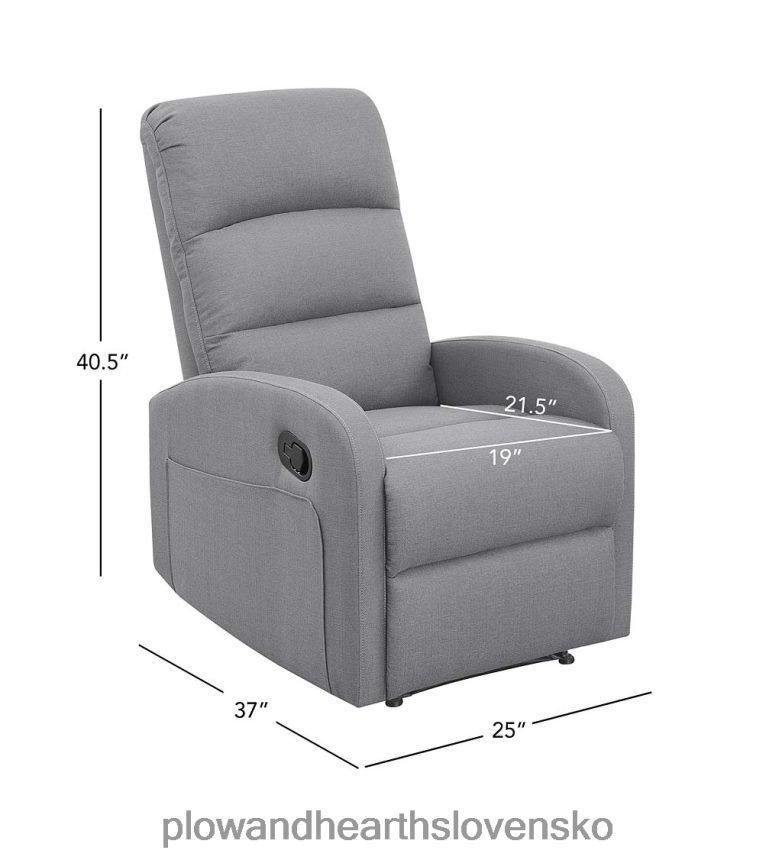 Plow & Hearth emilia čalúnené ručné ležadlo - sivá 6P208P2027 nábytok