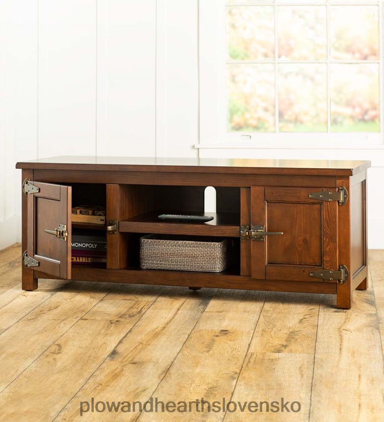 Plow & Hearth TV skrinka portland ice box s replikou hardvéru 6P208P2079 nábytok
