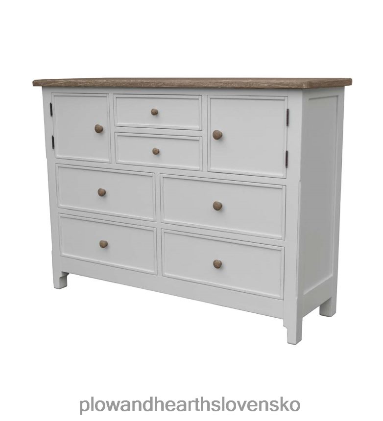 Plow & Hearth laurel ridge farmhouse collection fletcher double chest - kakao 6P208P2085 nábytok