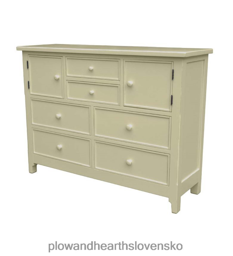 Plow & Hearth laurel ridge farmhouse collection fletcher double chest - kakao 6P208P2085 nábytok