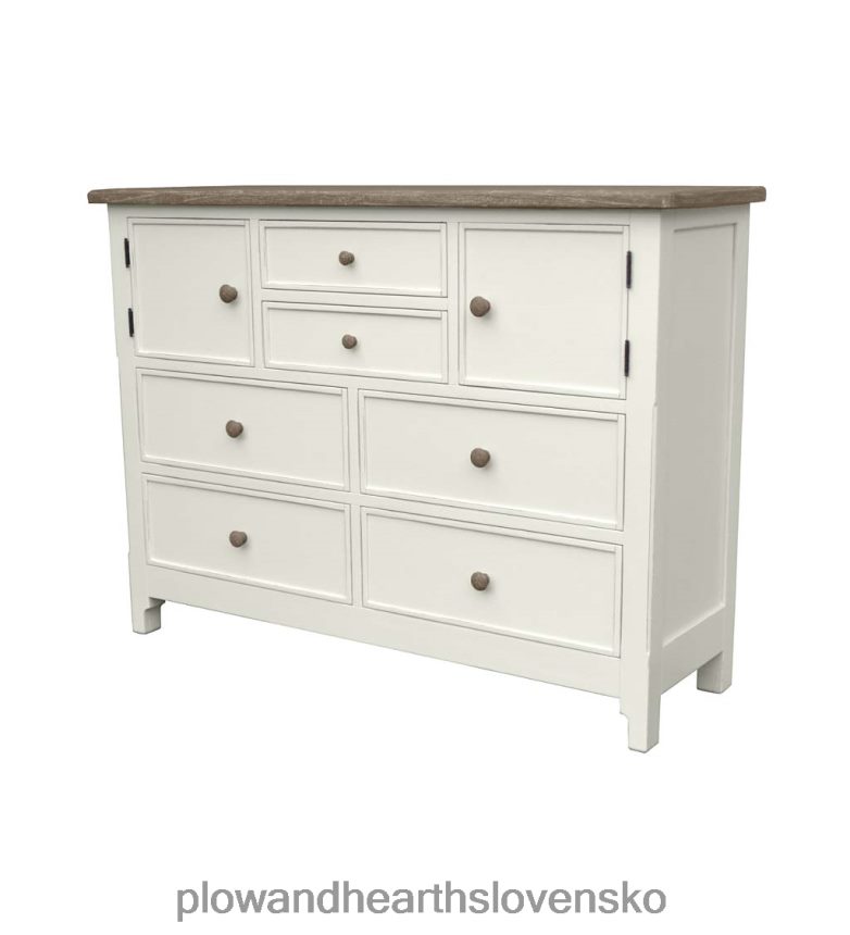 Plow & Hearth laurel ridge farmhouse collection fletcher double chest - kakao 6P208P2085 nábytok